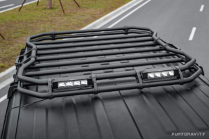 fury gravity jeep wrangler JL roof Rack with led lights